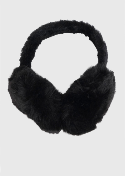 Cassie black warm earmuffs