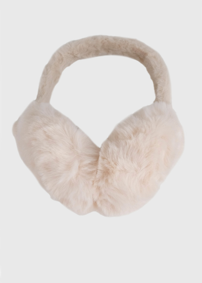 Cassie light beige warm earmuffs