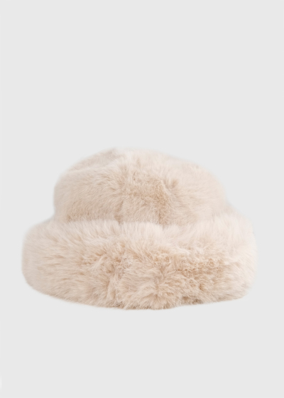 Cass light beige winter hat
