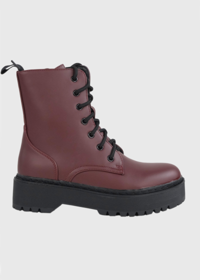 Lessie bordo side zip boots