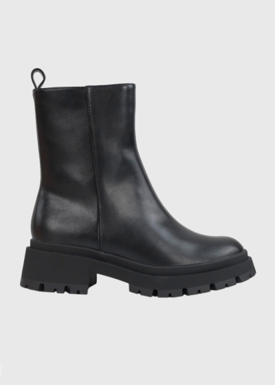 Danny black side zip boots