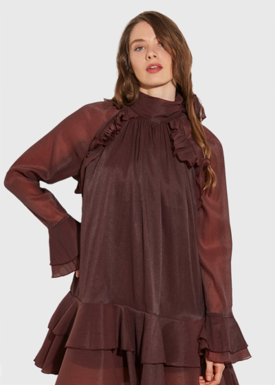 Whitney īsa kleita ar volānu 