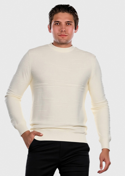 Azur light beige men's sweater