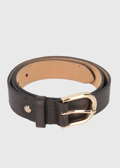 Zelda brown leather belt