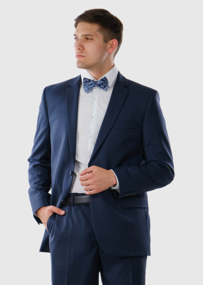 Francesco Slim fit dark blue woolen suit