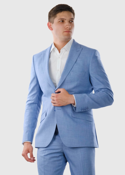 Goffredo Slim Fit light blue suit