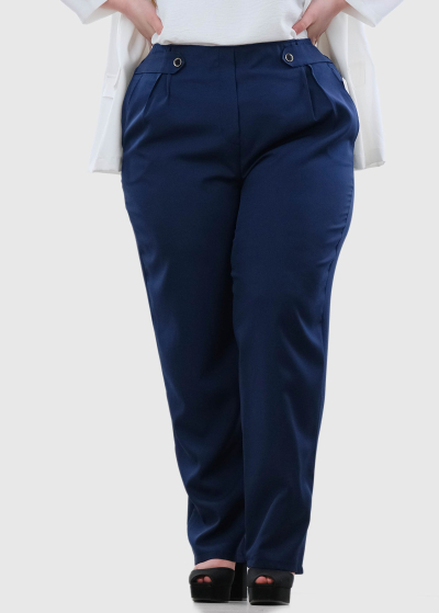 Itala Plus Size dark blue pants