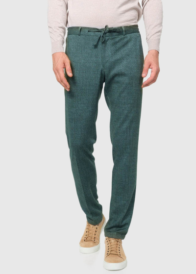 Porfirio Slim Fit green men's trousers