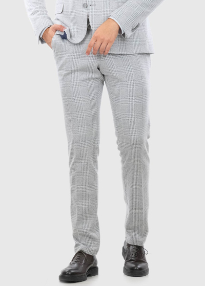 Pierino Slim Fit gaiši pelēkas vīriešu bikses