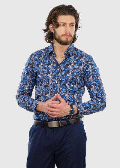 Nicola Slim Fit men's printed shirt