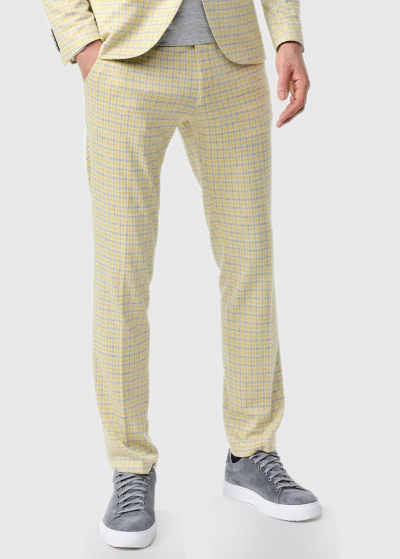 Mosè Slim Fit yellow men's trousers