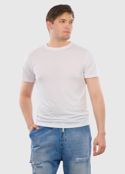Modesto white men's t-shirt