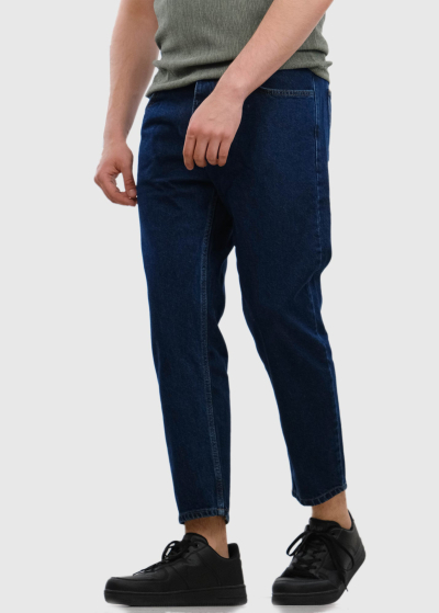 Salvo Slim Fit tumši zili vīriešu džinsi