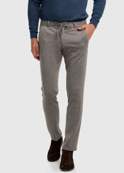 Pantaleone Slim Fit bēšas vīriešu bikses