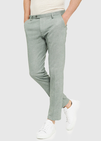 Almerino Slim Fit светло-зеленые мужские брюки