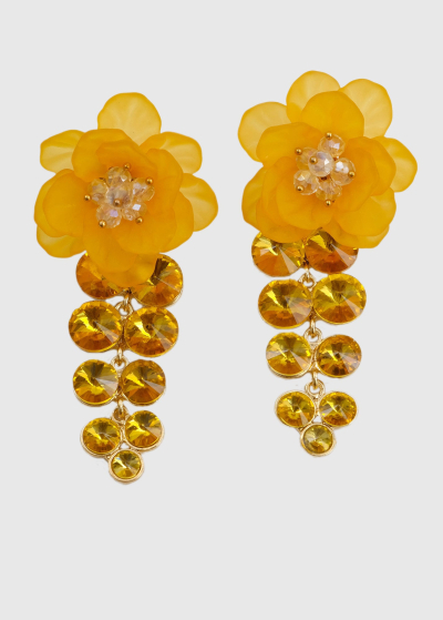 Regina yellow womens earrings