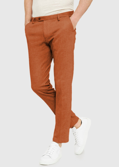 Cirillo Slim Fit orange men's pants