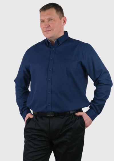 Raniero Plus Size dark blue shirt