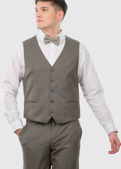 Aristide light brown classic vest