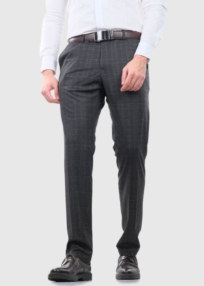 Mercurio Slim Fit темно-коричневые мужские брюки