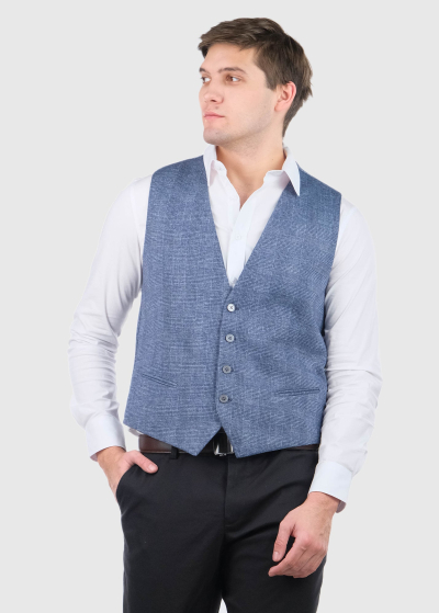 Mariano blue mens vest