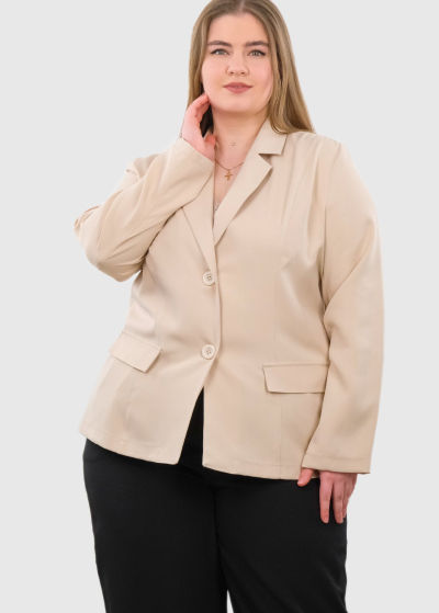 Fioralba Plus Size beige blazer