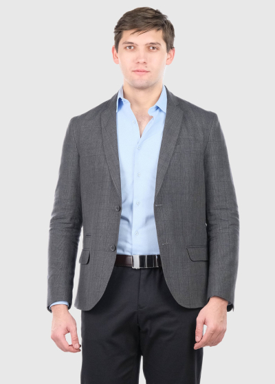 Manuele tumši pelēka vīriešu žakete