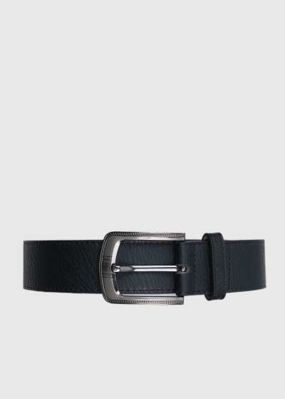 Samuel black mens leather belt