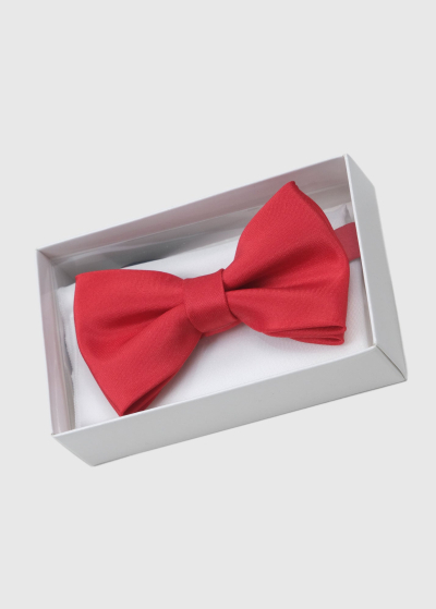 Red men's bow tie