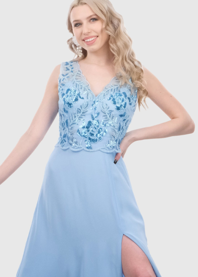 Ines light blue evening dress