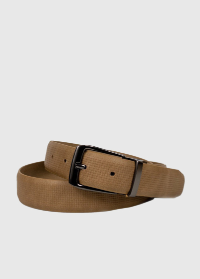 Vincenzo beige men's belt