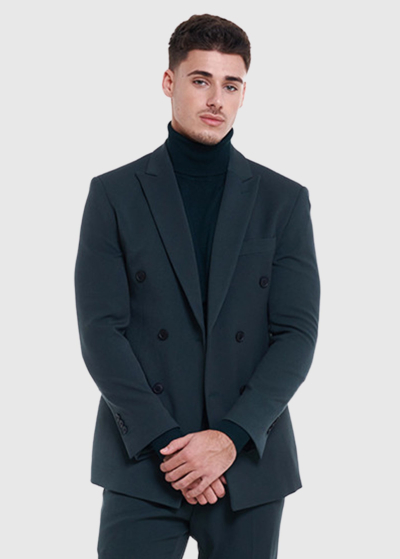 Vittore dark green buttoned blazer