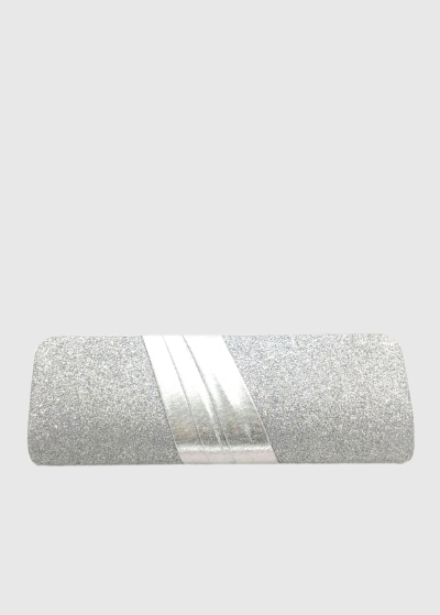 Tania silver clutch with insert