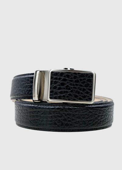 Mariano black leather belt