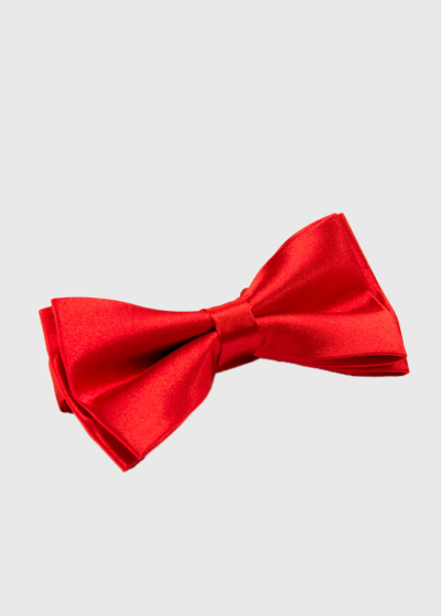 Red men's bow tie