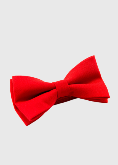 Red men's bow tie