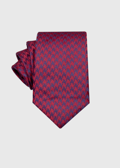 Bordo men's houndstooth tie
