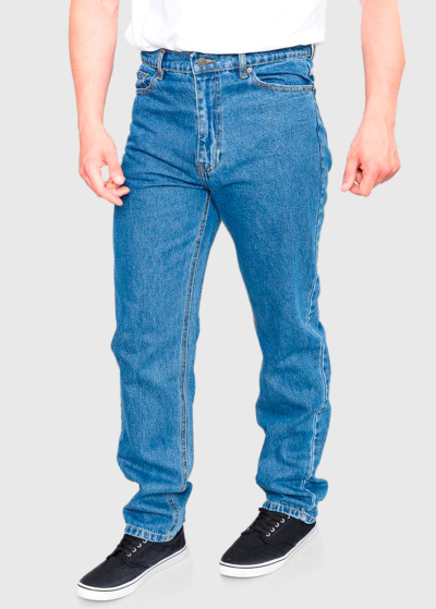 Amedeo Slim Fit Lielo izmēru gaiši zili vīriešu džinsi