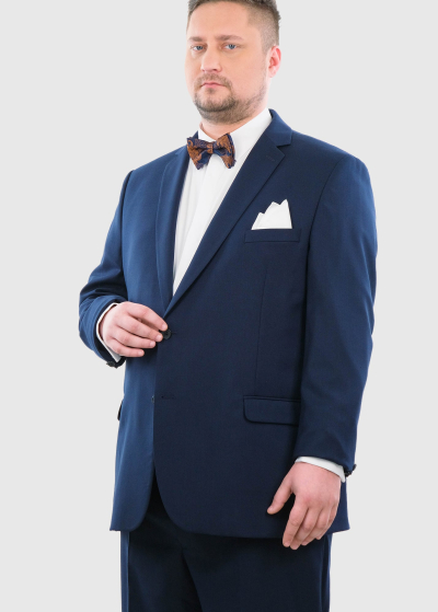 Modesto Regular Fit dark blue woolen suit