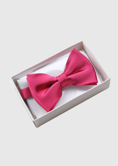Dark pink men's bow tie