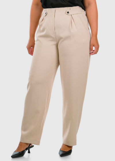 Itala Plus Size beige pants