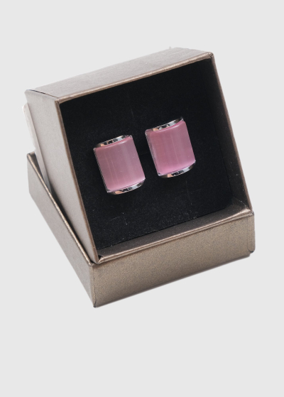 Pink men's cufflinks