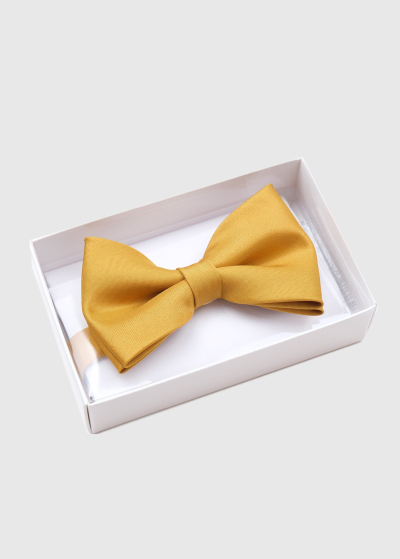 Dark dzeltens men's bow tie