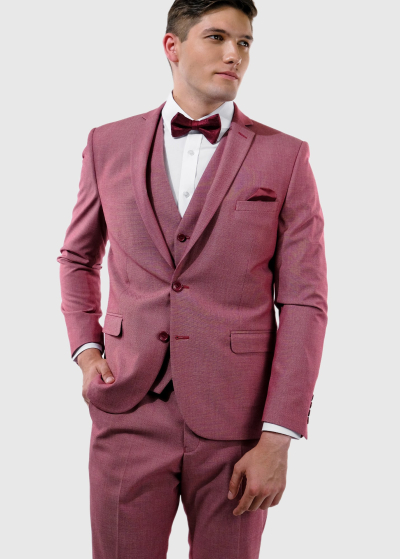 Odoacre Slim Fit bordo men's suit