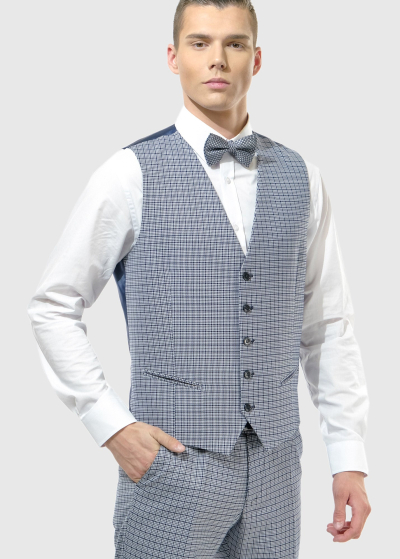 Giovanbattista vīriešu rūtaina veste