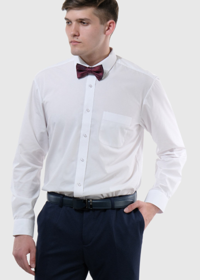 Rufino Regular Fit белая мужская рубашка