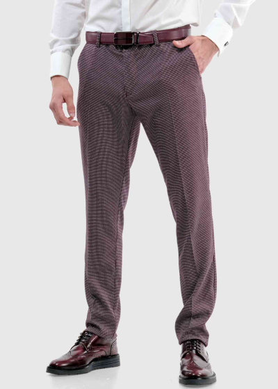 Venceslao Slim Fit bordo men's pants