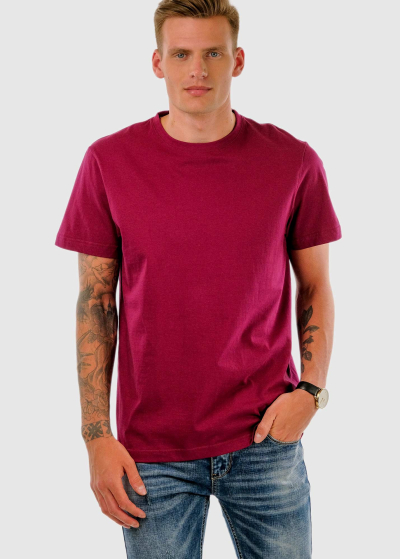 Aurelio bordo color men's t-shirt