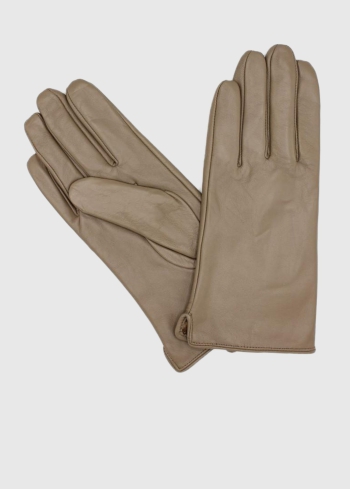 Osanna beige womens leather gloves