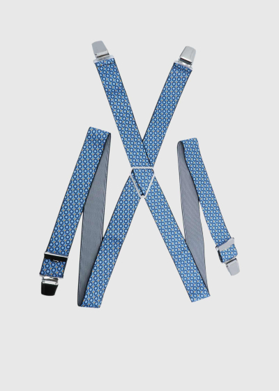 Leone men's suspenders with a print